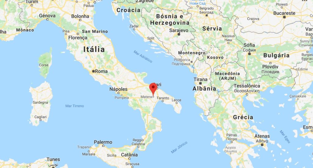 Matera no sul da Itália