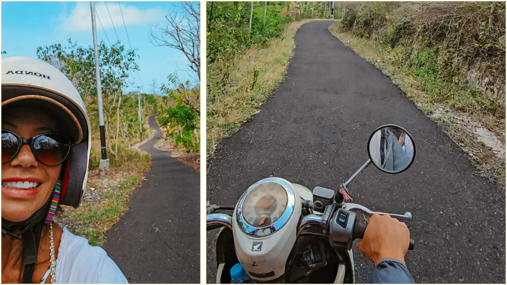 scooter em Nusa Penida