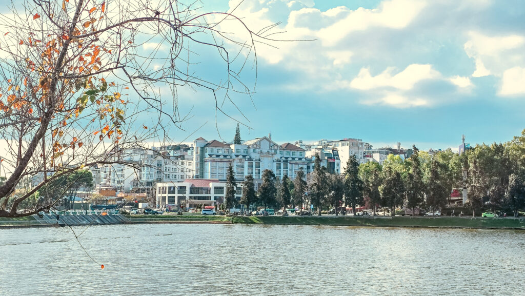 da lat vietnã ao redor do lago da cidade