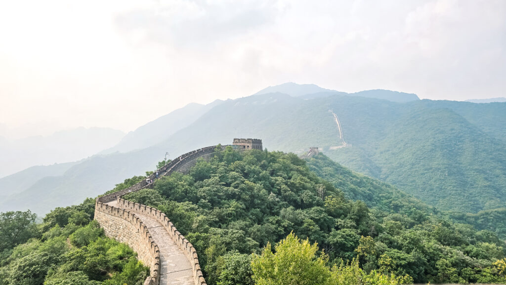 Vista da Muralha da China